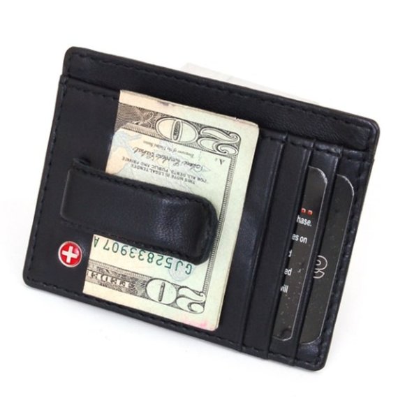 Alpine Swiss Other - Alpine Swiss Harper RFID Slim Money Clip Wallet